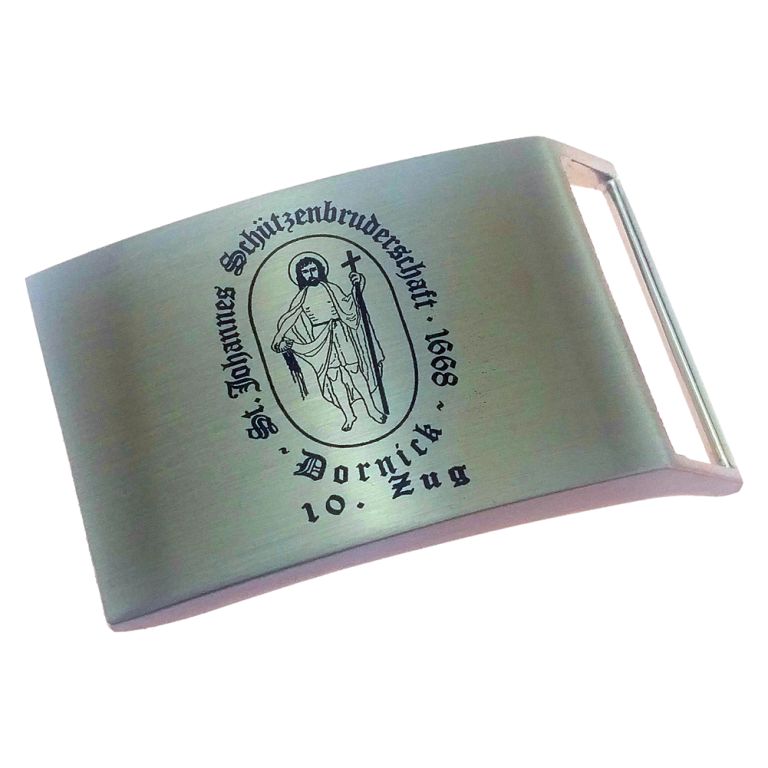 Beispielgravur Gürtelschnalle