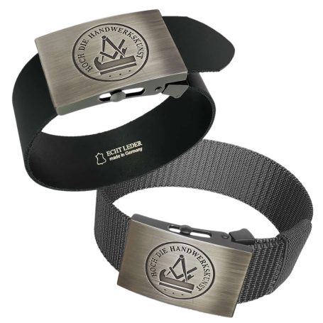 Gürtelschließe mit Tischler / Schreinermotiv