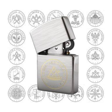 Zippo Feuerzeuge mit verschiedenen Handwerks und Zunftmotiven - zusätzliche Textgravuren sind kostenfrei