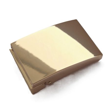 Gürtelschließe mit golden-polierter Oberfläche